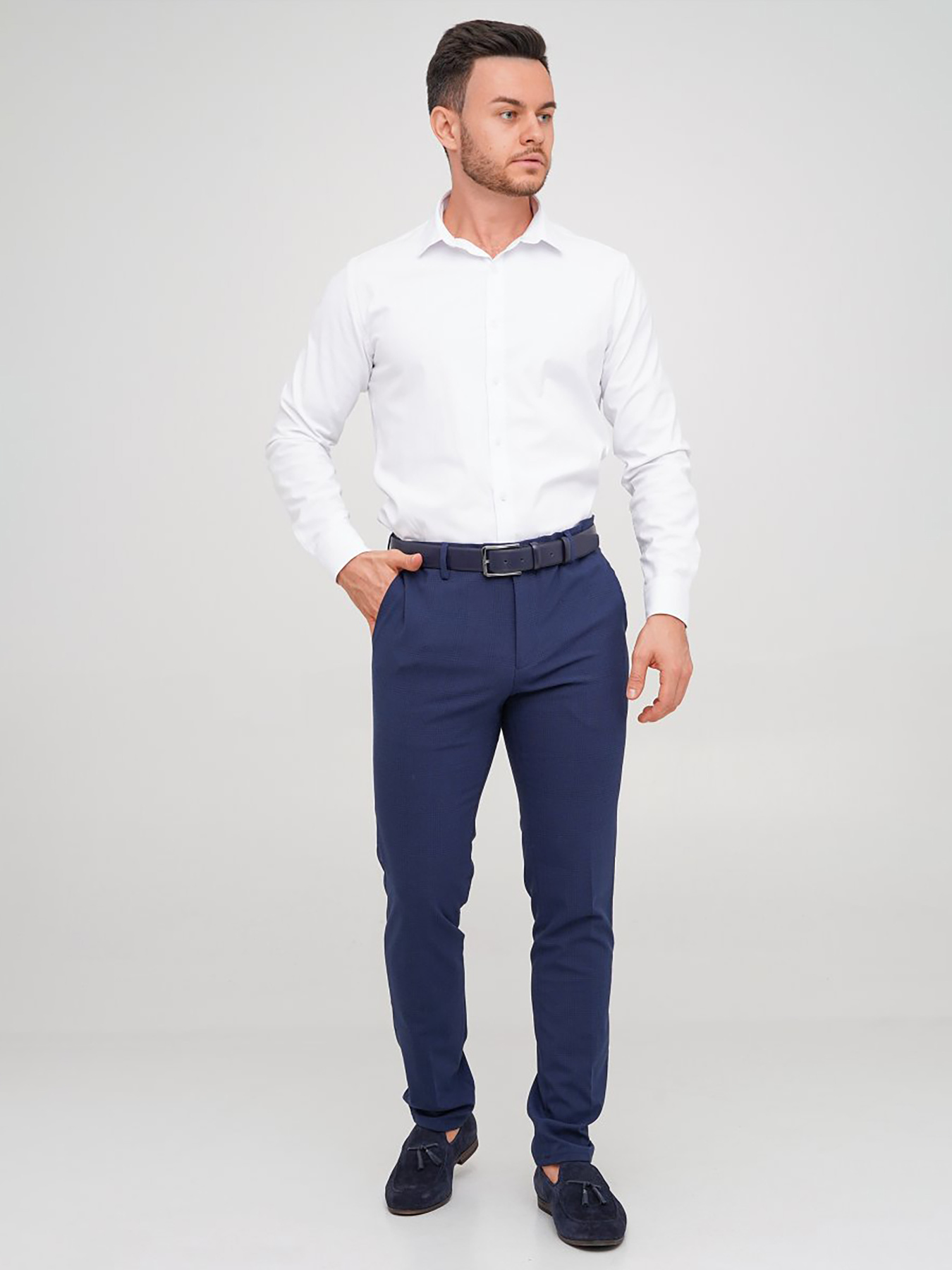 Классические штаны Trend Collection модель TC6419DarkBlueSHTN Классические штаны Trend Collection модель TC6419DarkBlueSHTN Фото