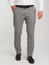 Штани класичні Trend Collection модель TC6049GreyBlackSHTN Фото