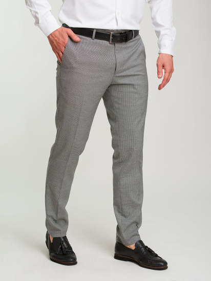 Штани класичні Trend Collection модель TC6049GreyBlackSHTN — фото 3 - INTERTOP