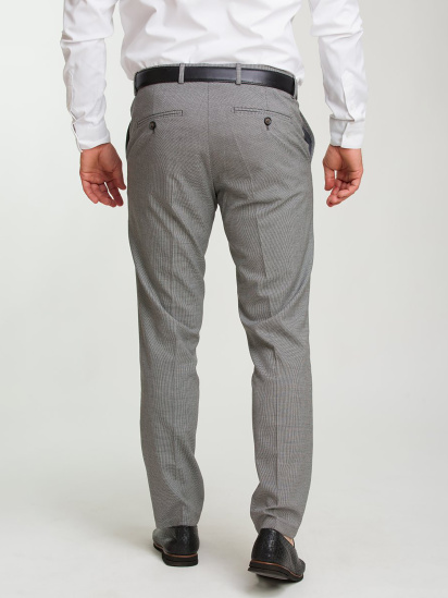 Штани класичні Trend Collection модель TC6049GreyBlackSHTN — фото 4 - INTERTOP