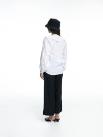 Вишита сорочка FloveTouch Квітка Біла модель sorochka-vyshyta-zi-znimnym-komirom-bila Фото