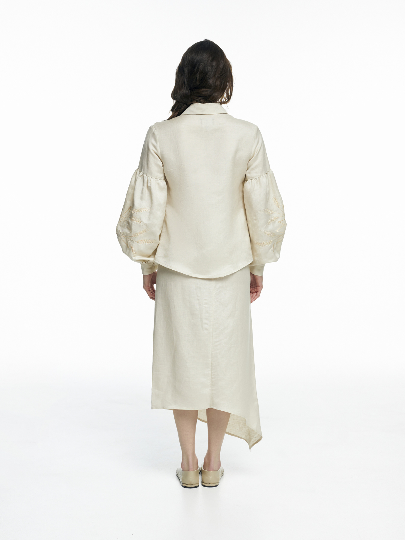 Вышитая рубашка FloveTouch модель sorochka-z-vyshytymy-koloskamy-v-ton Фото