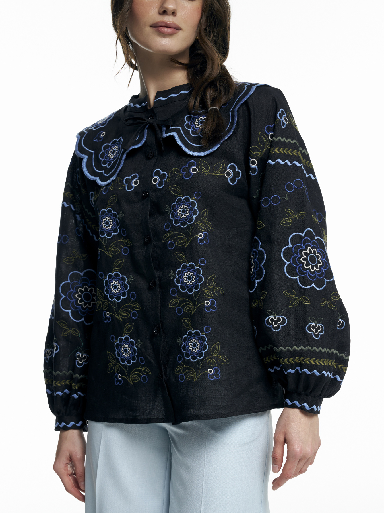 Вышитая рубашка FloveTouch модель kvitka-synia Вышитая рубашка FloveTouch модель kvitka-synia Фото