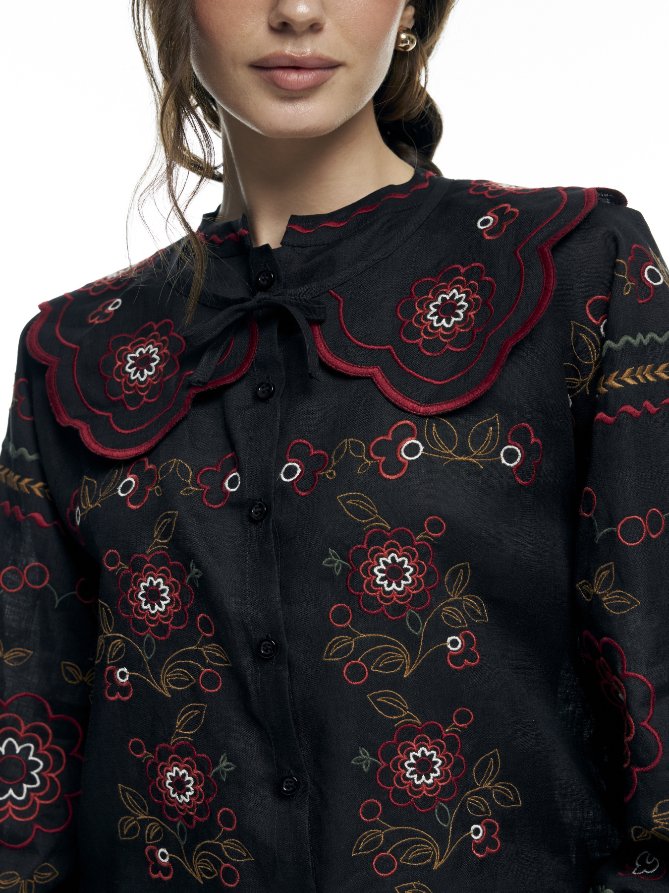 Вышитая рубашка FloveTouch модель kvitka-chervona Фото