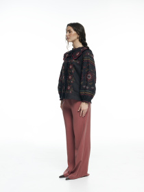 Вышитая рубашка FloveTouch модель kvitka-chervona Фото