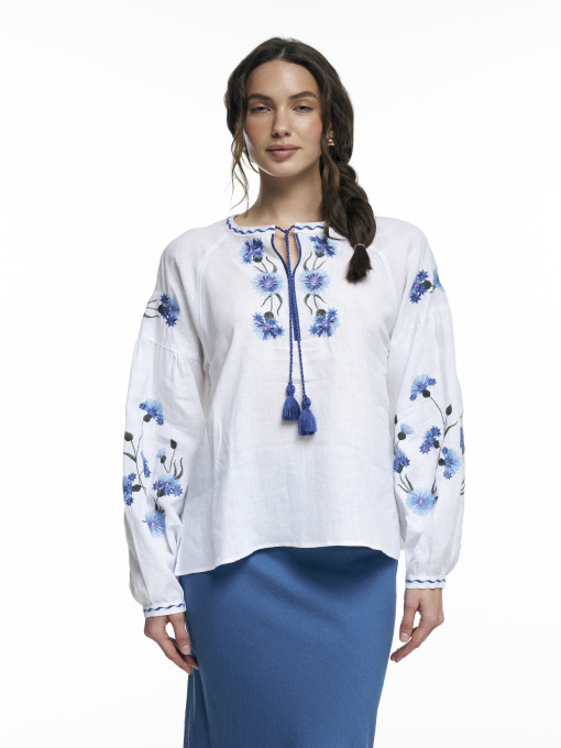 Вышитая рубашка FloveTouch Волошки модель sorochka-voloshky Фото