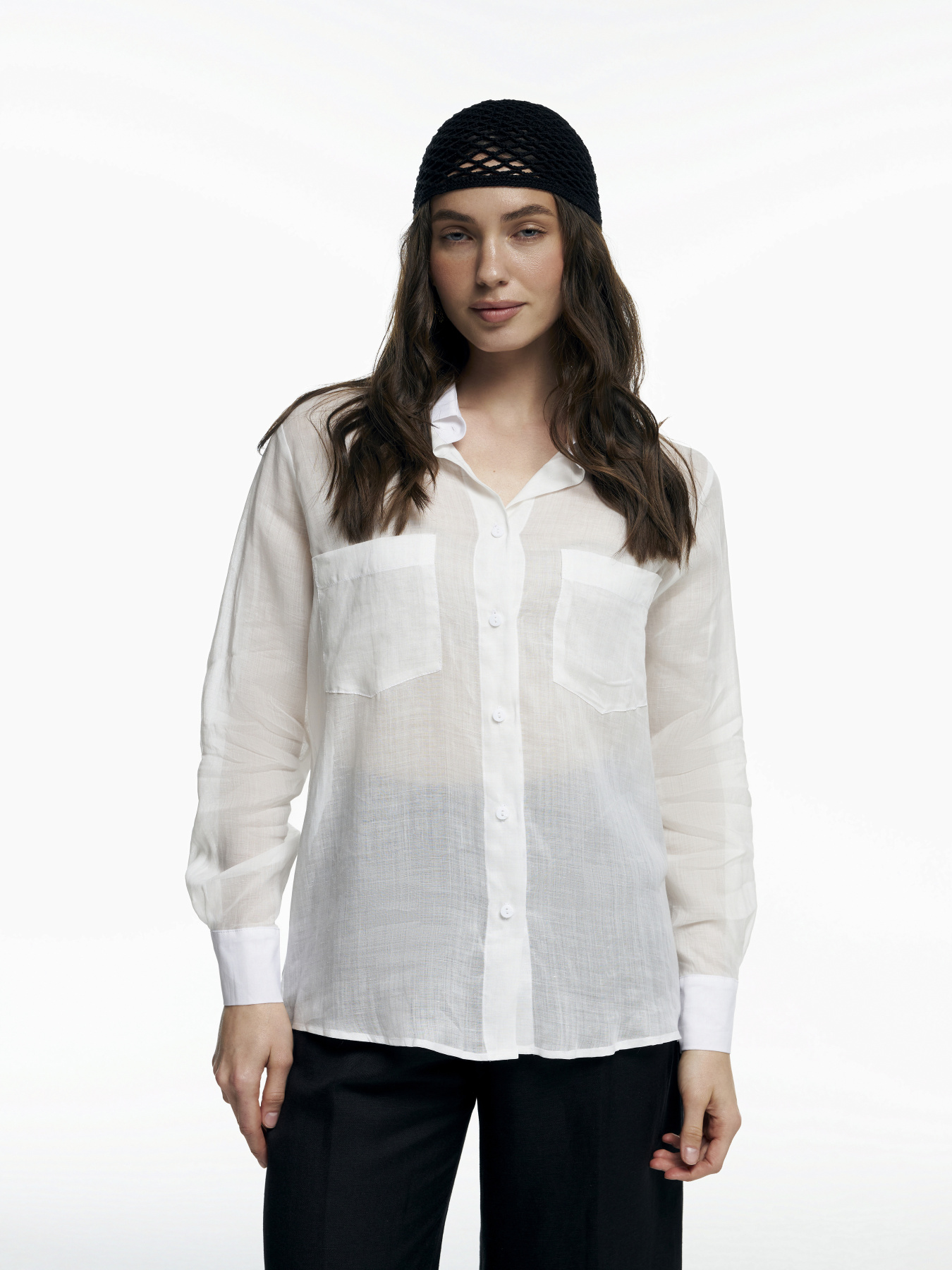 Рубашка повседневная FloveTouch модель kropyva-bila Фото