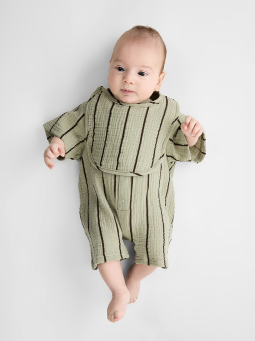 Одежда для младенцев Happy Baby модель 88269_green-with-stripes Фото