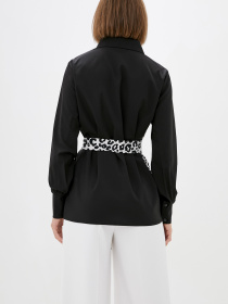 Рубашки ISSA Plus модель SA-278_blackwhite Фото