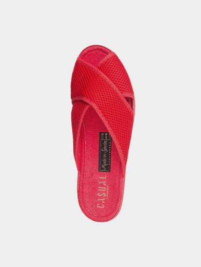 Шлепанцы Casual модель 4021 red-ж-181 — фото 4 - INTERTOP
