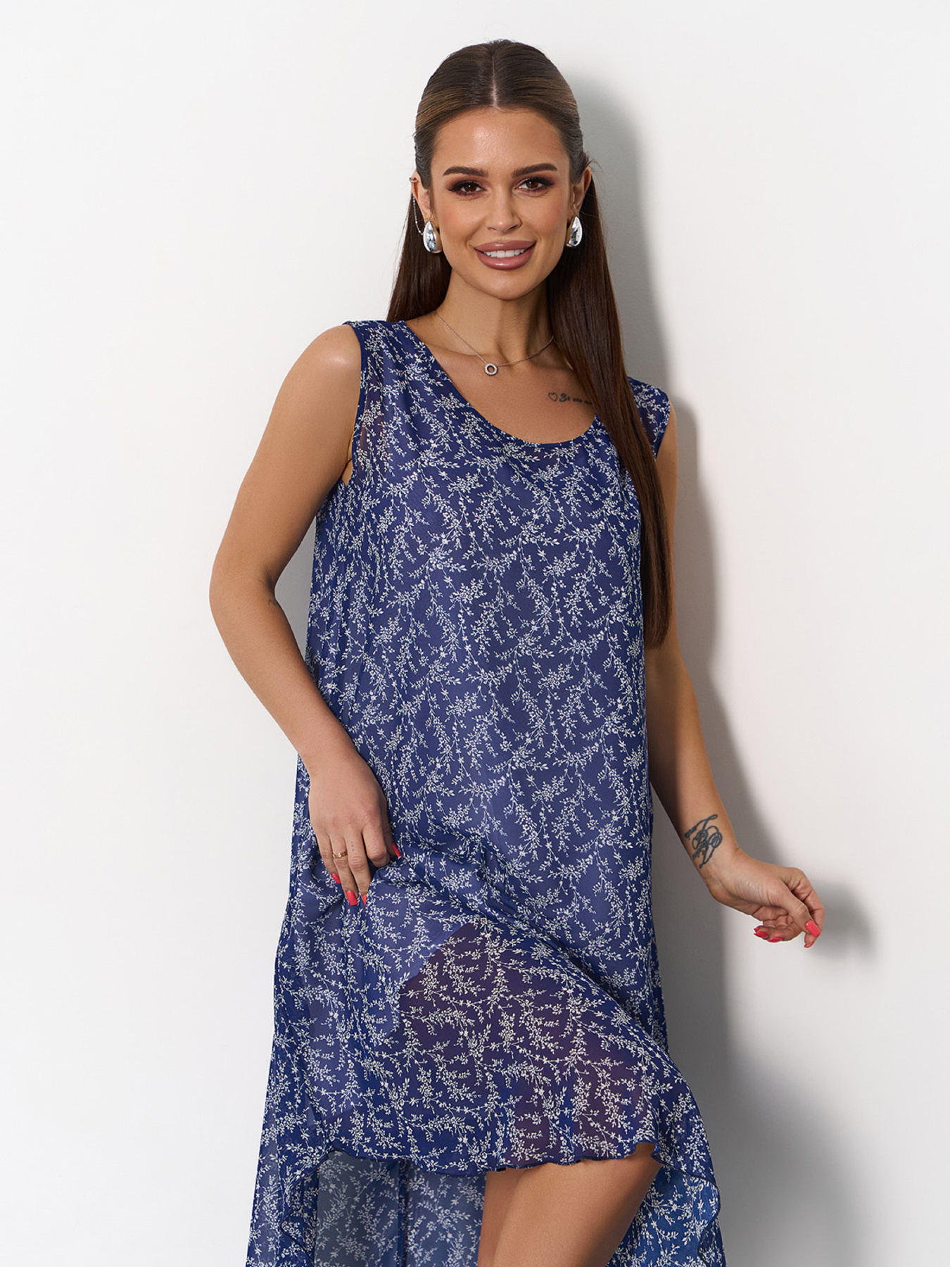 Сарафан ISSA Plus модель 14045_синий Фото