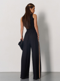 Брюки палаццо ISSA Plus модель 15162_черный Фото