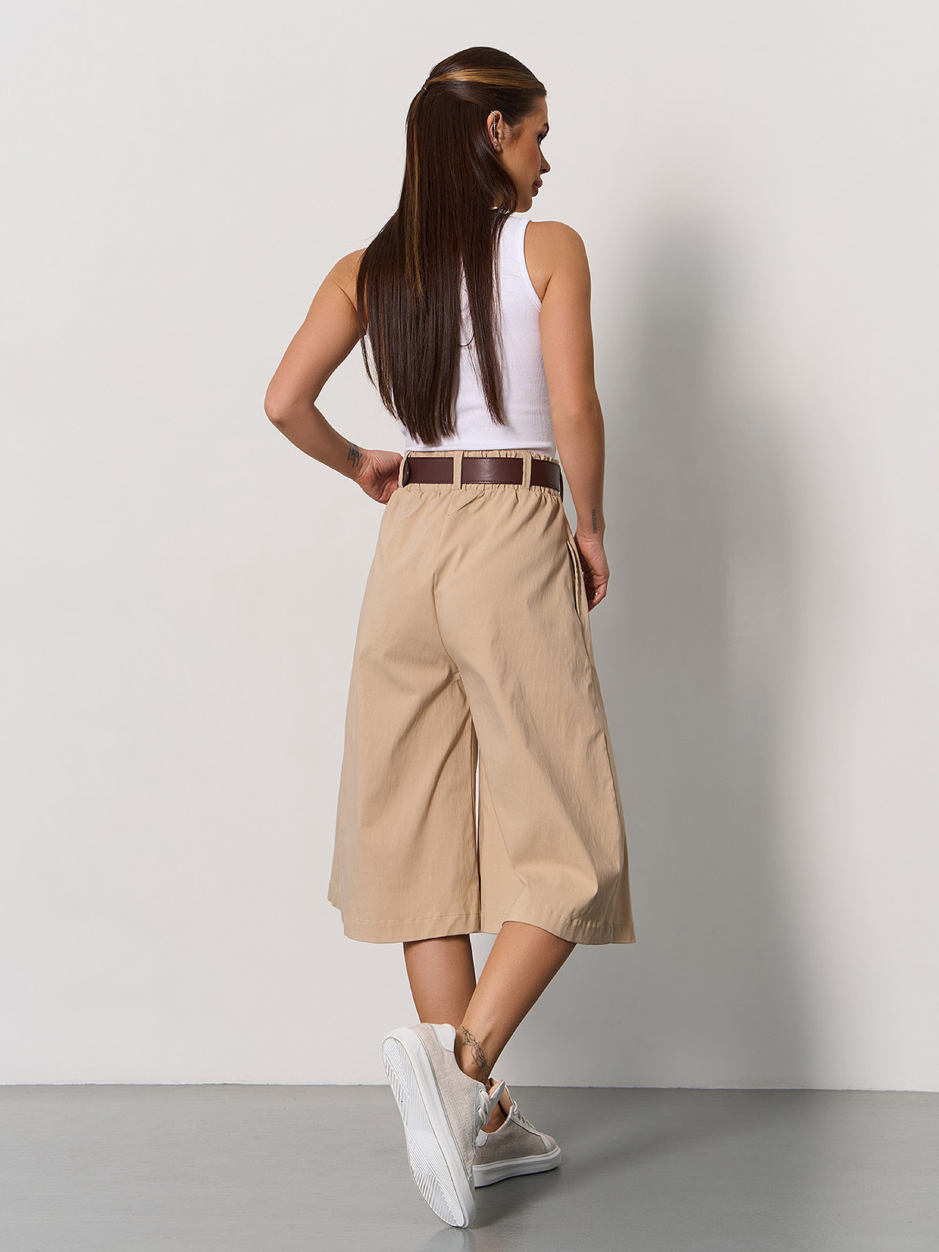 Кюлоты ISSA Plus модель 14807_светло-бежевый Фото