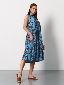 Сукня міді ISSA Plus модель SA-623_бирюзовый Фото