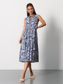 Платье миди ISSA Plus модель SA-623_серый Фото