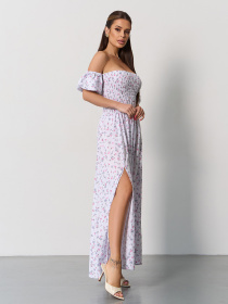 Платье макси ISSA Plus модель SA-625_белый Платье макси ISSA Plus модель SA-625_белый Фото