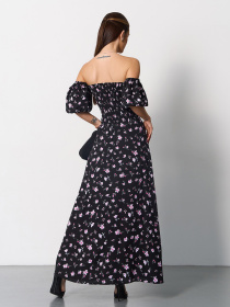 Сукня максі ISSA Plus модель SA-625_черный Фото