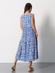 Сукня міді ISSA Plus модель SA-624_синий Фото