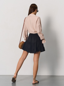 Спідниця міні ISSA Plus модель SA-626_черный Фото