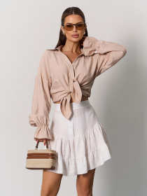 Юбка мини ISSA Plus модель SA-626_белый Фото