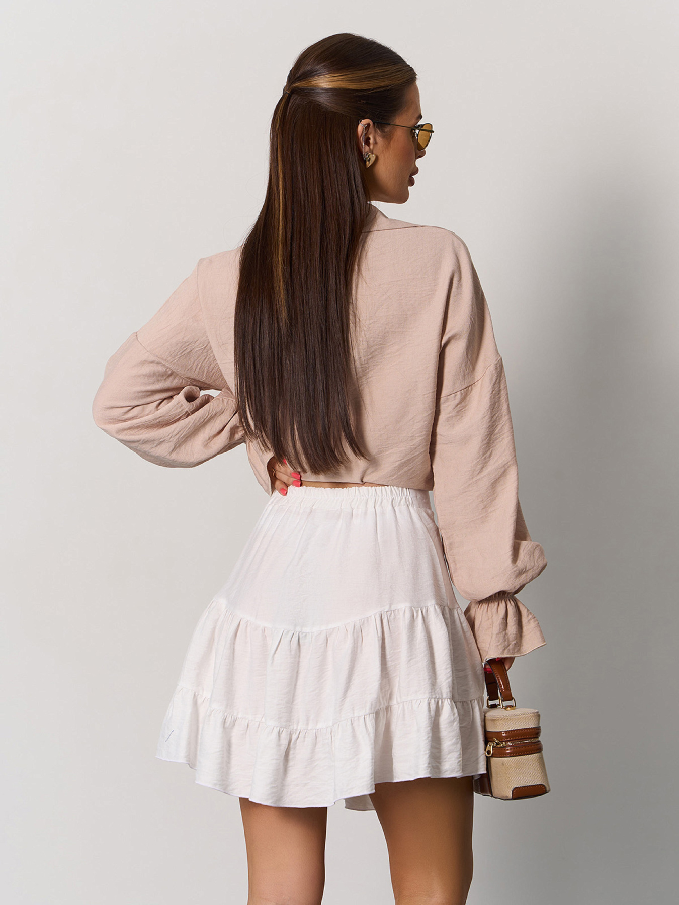 Спідниця міні ISSA Plus модель SA-626_белый Фото