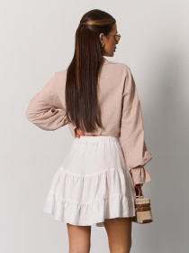 Спідниця міні ISSA Plus модель SA-626_белый Фото