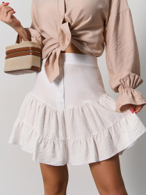 Спідниця міні ISSA Plus модель SA-626_белый Фото