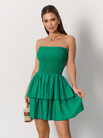 Платье мини ISSA Plus модель SA-627_зеленый Фото