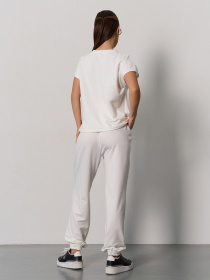 Спортивный костюм ISSA Plus модель 15057_молочный Фото