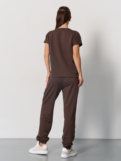 Спортивний костюм ISSA Plus модель 15057_темно-коричневый — фото 3 - INTERTOP