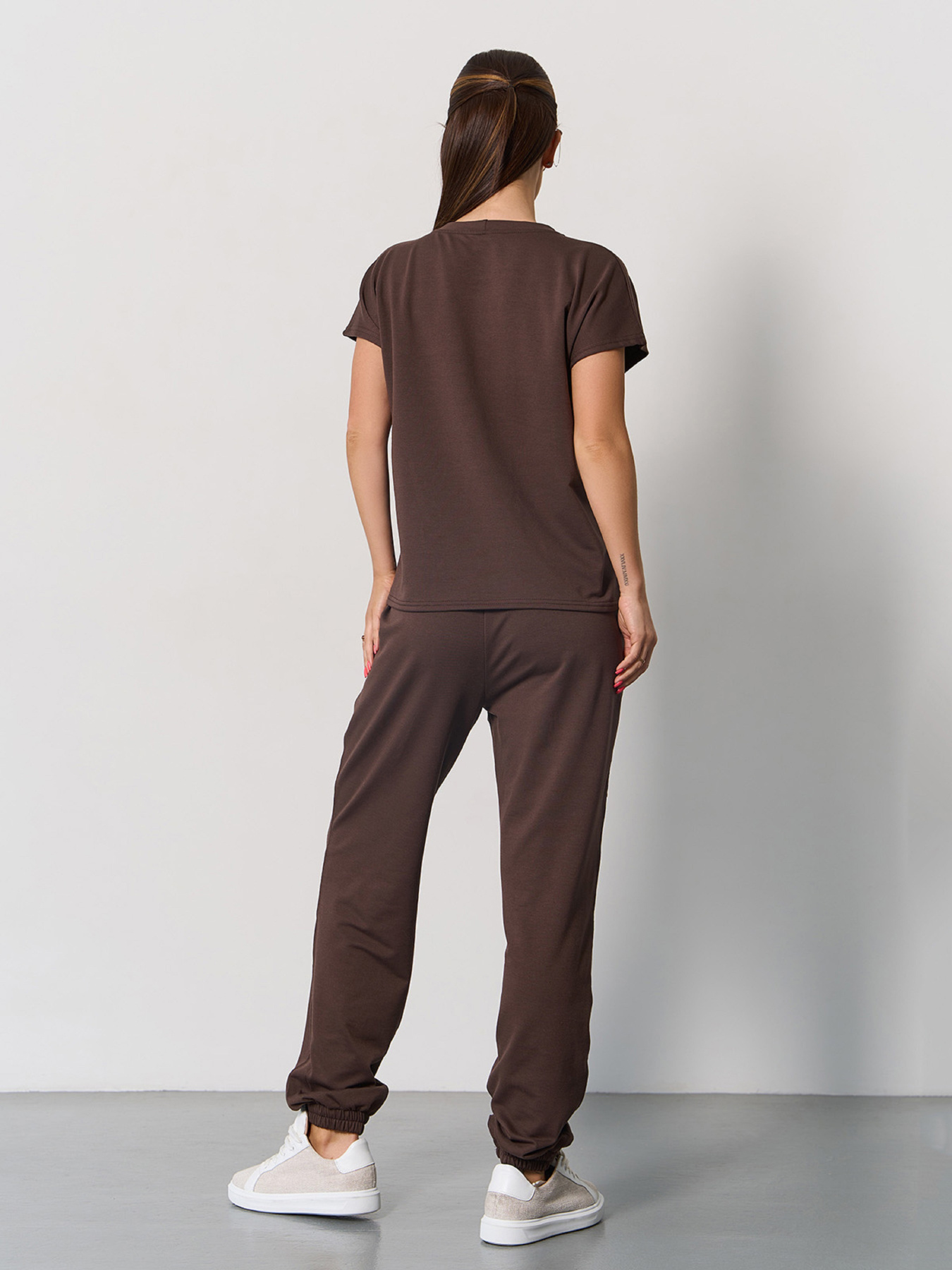 Спортивный костюм ISSA Plus модель 15057_темно-коричневый Фото