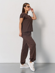 Спортивный костюм ISSA Plus модель 15057_темно-коричневый Фото