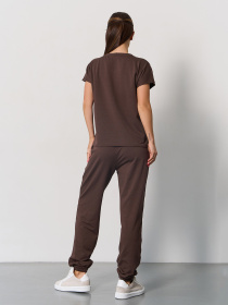 Спортивный костюм ISSA Plus модель 15057_темно-коричневый Фото