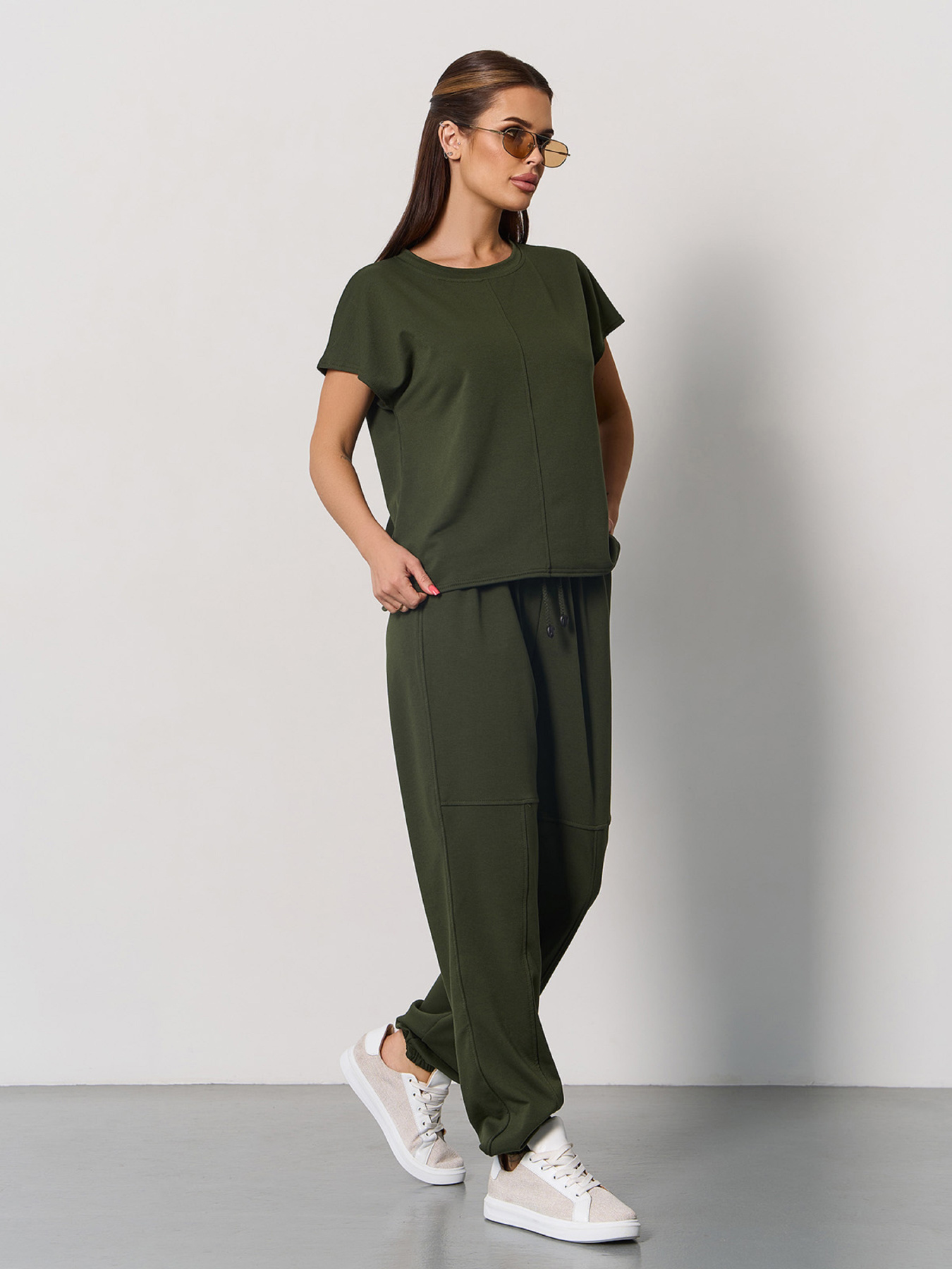 Спортивный костюм ISSA Plus модель 15057_хаки Фото