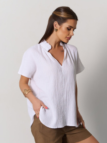 Блуза ISSA Plus модель 15161_белый Фото