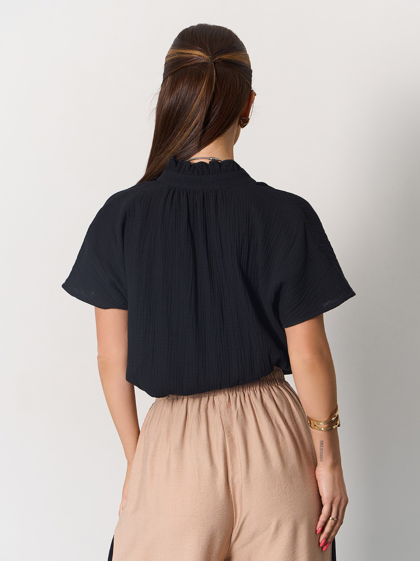 Блуза ISSA Plus модель 15161_черный Фото