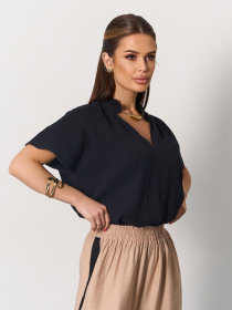 Блуза ISSA Plus модель 15161_черный Фото