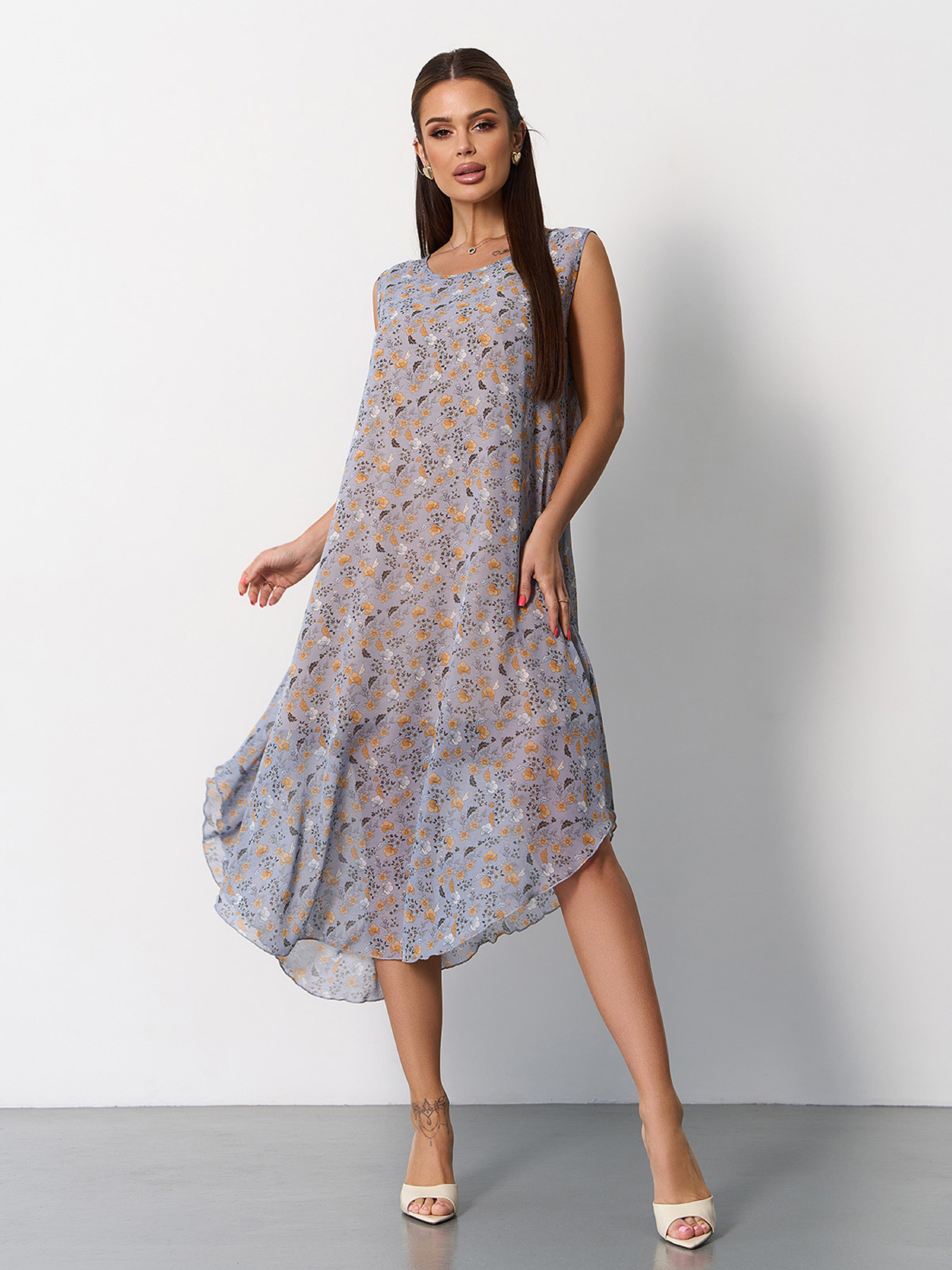 Сарафан ISSA Plus модель 15164_серый Фото