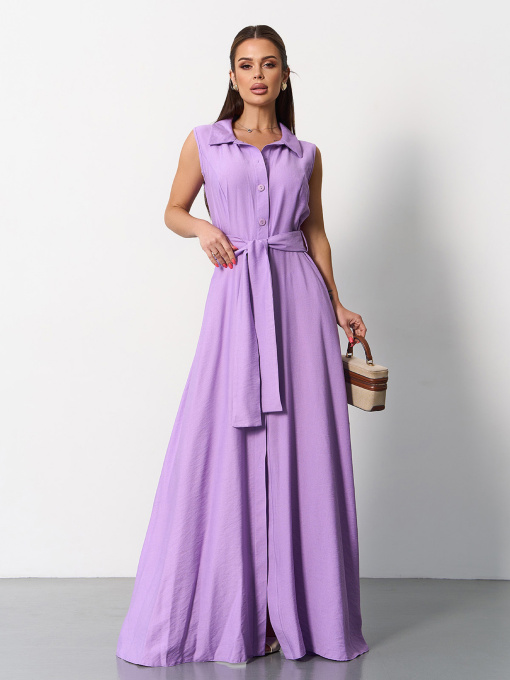 Сукня максі ISSA Plus модель 15166_сиреневый Фото
