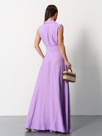Сукня максі ISSA Plus модель 15166_сиреневый Фото