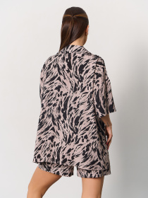 Повседневный костюм ISSA Plus модель 15169_коричневый Повседневный костюм ISSA Plus модель 15169_коричневый Фото