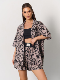 Повседневный костюм ISSA Plus модель 15169_коричневый Фото