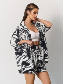 Повседневный костюм ISSA Plus модель 15170_белый Повседневный костюм ISSA Plus модель 15170_белый Фото