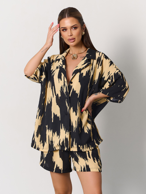 Костюм ISSA Plus модель 15171_желтый Фото