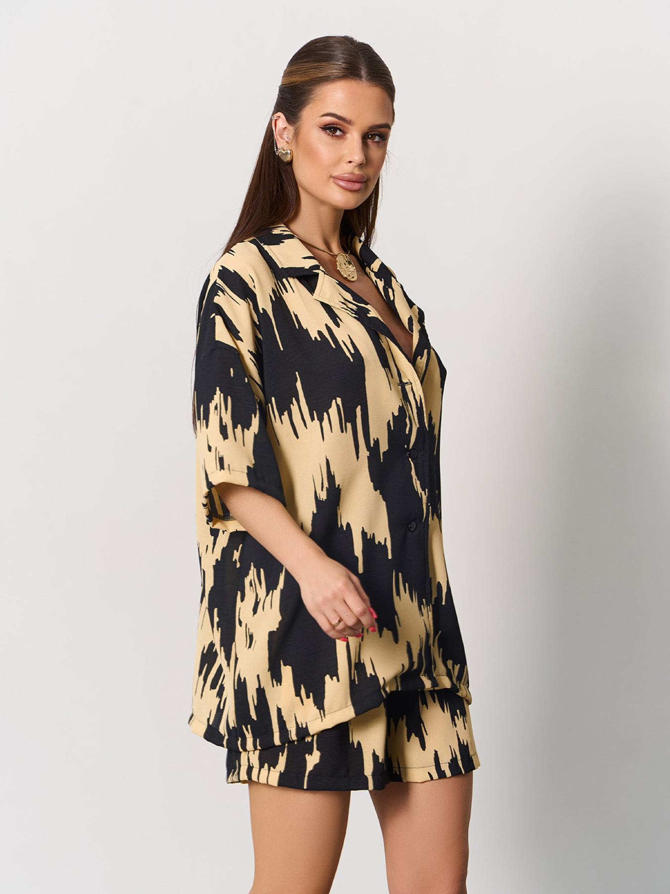 Повсякденний костюм ISSA Plus модель 15171_желтый Фото