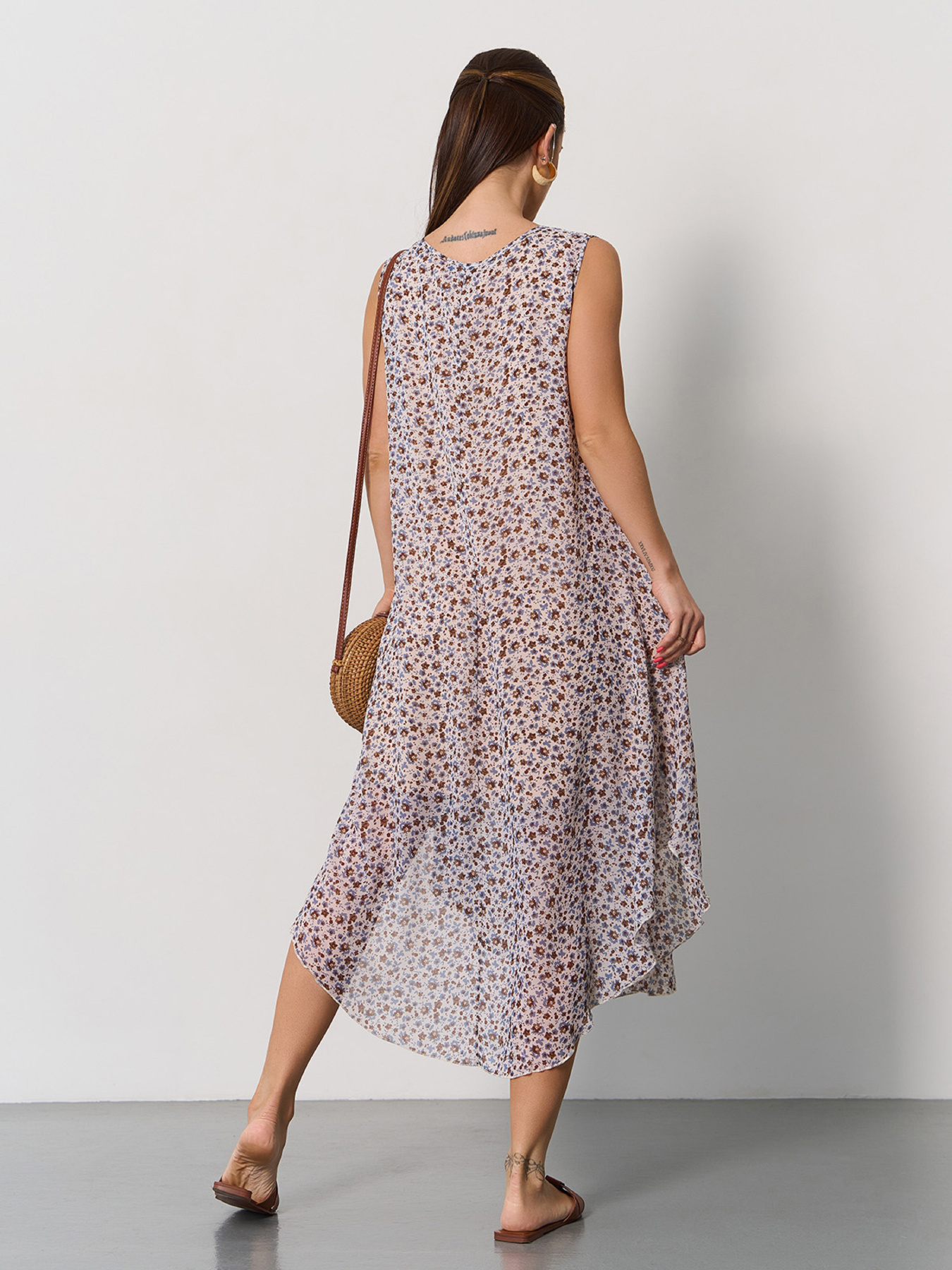 Платье миди ISSA Plus модель 15172_мультиколор Фото