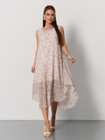 Сарафан ISSA Plus модель 15173_мультиколор Фото