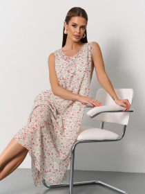 Сарафан ISSA Plus модель 15173_мультиколор Фото