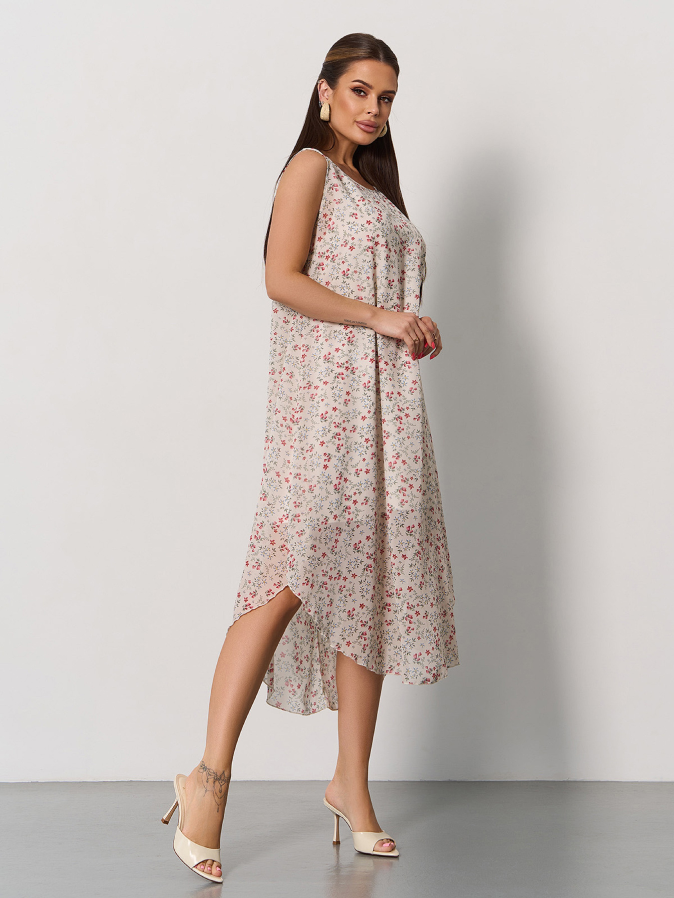 Сарафан ISSA Plus модель 15173_мультиколор Фото