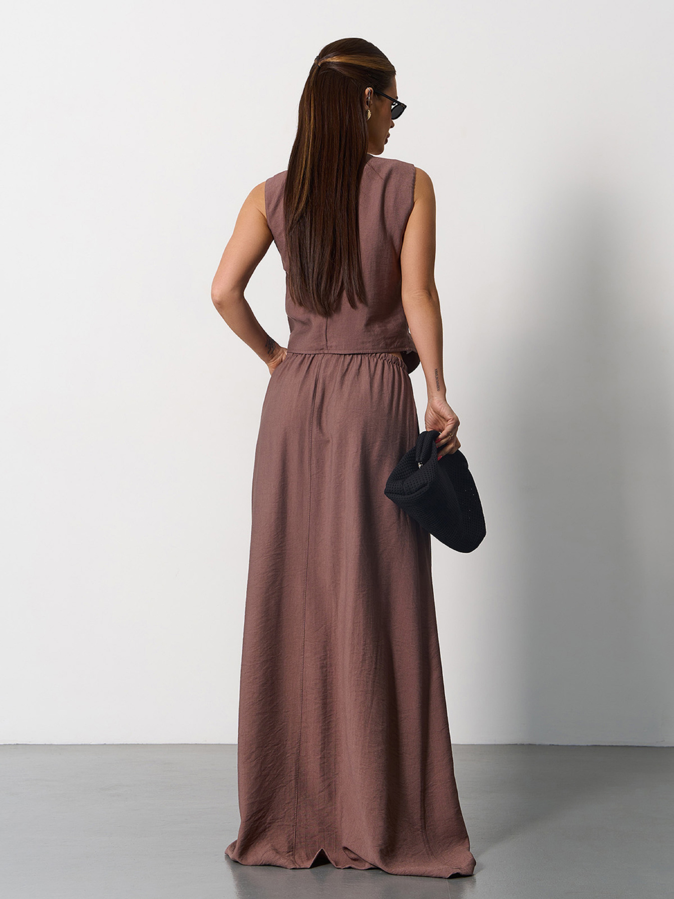 Костюм ISSA Plus модель 15174_коричневый Фото